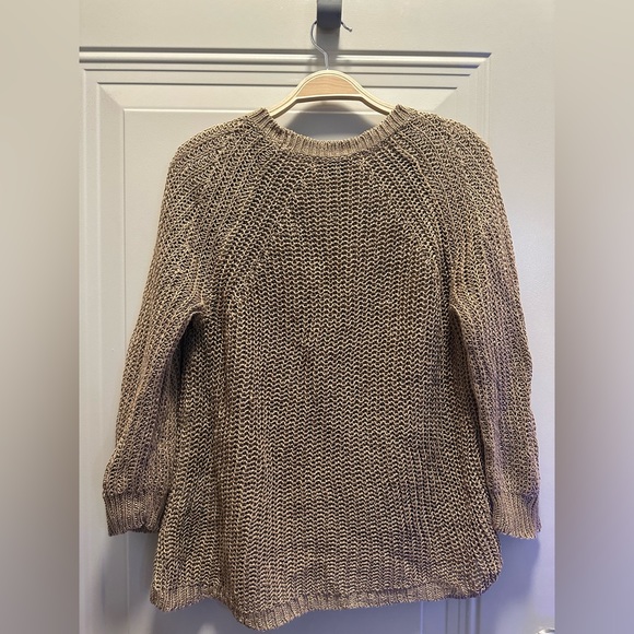 J. Crew Women’s Relaxed-Fit Linen Beach Pullover Sweater In Tan Size Small - Picture 5 of 9
